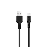 Кабель USB 2.0 HOCO X20, AM/microBM, черный, 3м