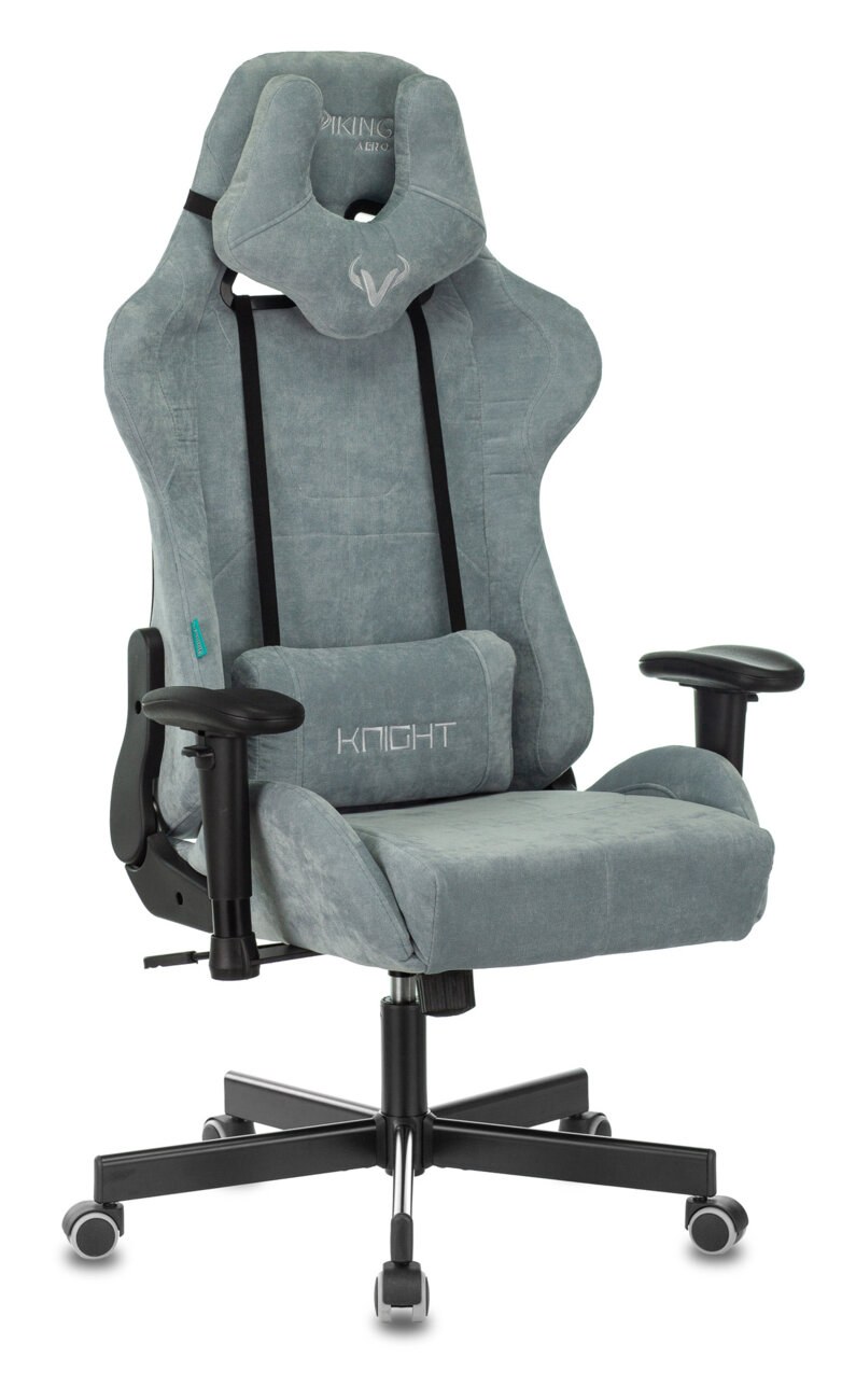 Кресло Бюрократ VIKING KNIGHT LT28 FABRIC серо-голубой, ткань, 120 кг, механизм качания