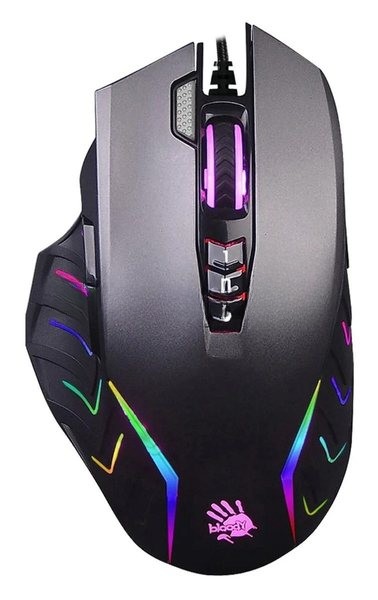 Мышь проводная A4Tech Bloody J95s серый, 8000 dpi, USB, кнопки - 9