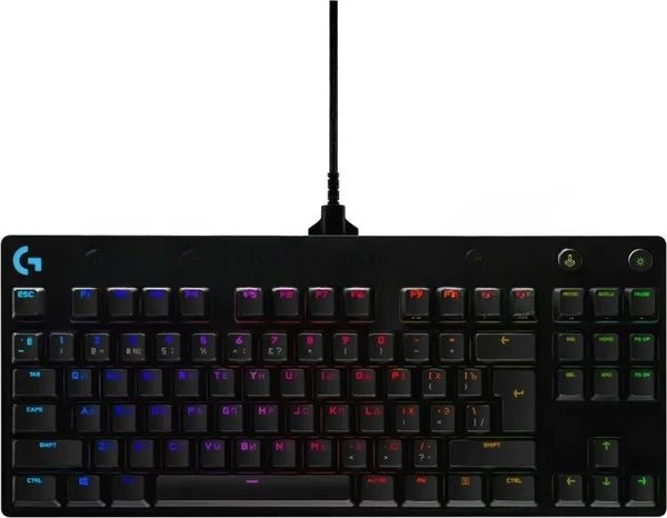 Клавиатура Logitech Gaming PRO проводная, USB Type-A, чёрный