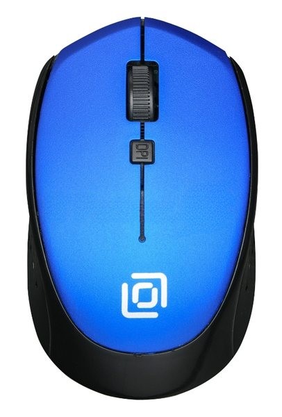 Мышь беспроводная Oklick 488MW синий/черный, 1600 dpi, радиоканал, USB, кнопки - 4
