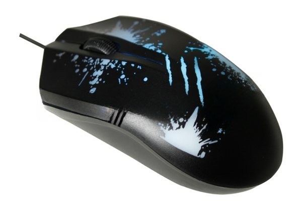 Мышь проводная Oklick 399M STIGMA черный, 1200 dpi, USB, кнопки - 3