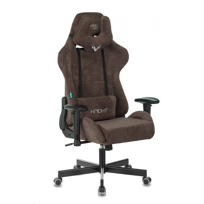 Кресло Бюрократ VIKING KNIGHT LT10 FABRIC коричневый, ткань, 120 кг, механизм качания