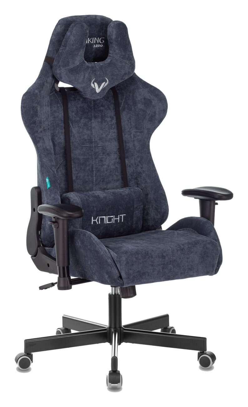 Кресло Бюрократ VIKING KNIGHT LT27 FABRIC синий, ткань, 120 кг, механизм качания