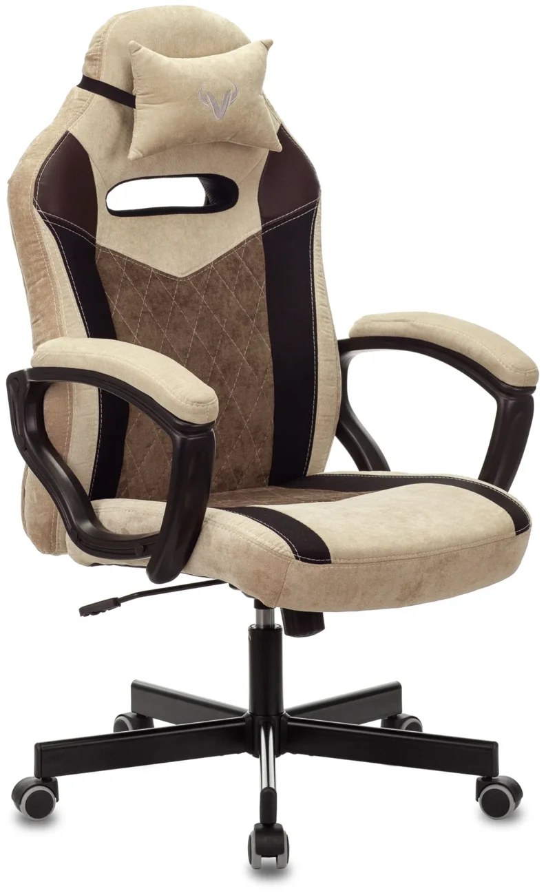 Кресло Бюрократ VIKING 6 KNIGHT BR FABRIC коричневый, ткань, 120 кг, механизм качания