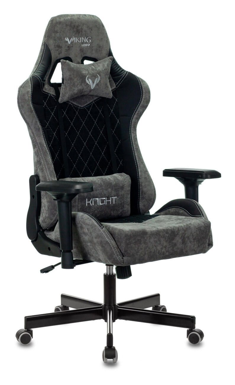 Кресло Бюрократ VIKING 7 KNIGHT B FABRIC черный, ткань, 120 кг, механизм качания