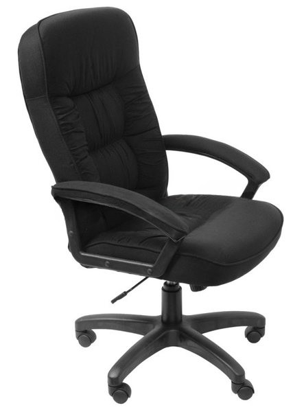 Кресло руководителя Бюрократ T-9908AXSN-Black черный 80-11, ткань, крестовина пластиковая