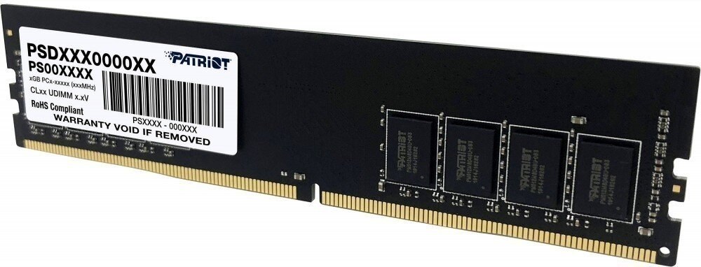 Оперативная память Patriot Signature, DDR4, 32GB (1x32 GB), 2666 MHz, CL19, DIMM
