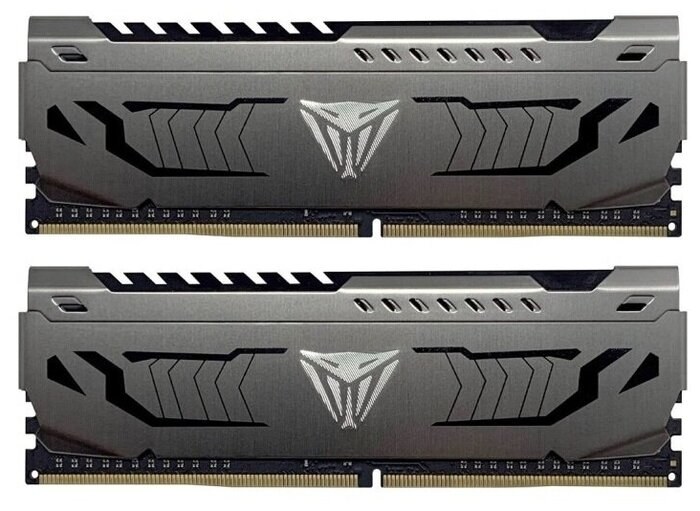 Оперативная память Patriot Viper Steel, DDR4, 64GB (2x32GB), 3600MHz, CL18, DIMM, радиатор, черный