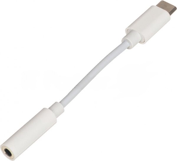 Переходник Buro BHP TPC-JCK USB Type-C (m) Jack 3.5мм (f) белый