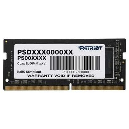 Оперативная память Patriot Signature, DDR4, 32GB (1x32 GB), 3200 MHz, CL22, SO-DIMM