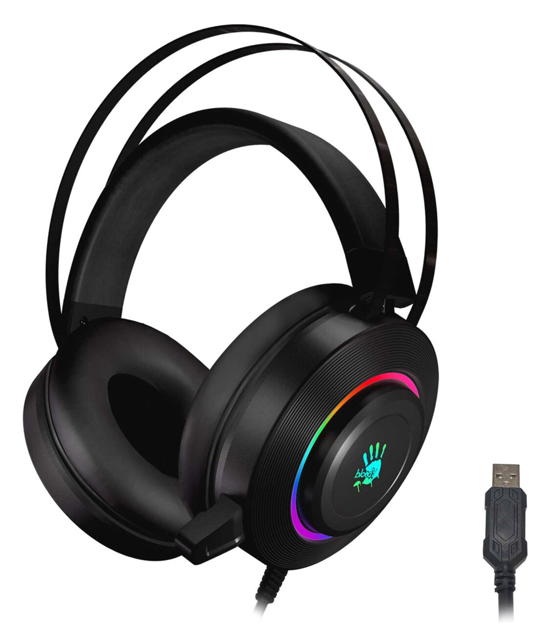 Гарнитура Bloody G521 чёрный, проводная, USB