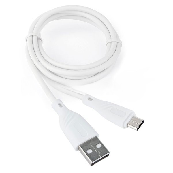 Кабель USB2.0 Cablexpert CCB-mUSB2-AMBMO1-1MW, AM/microB, издание Classic 0.1, длина 1м, белый, блистер