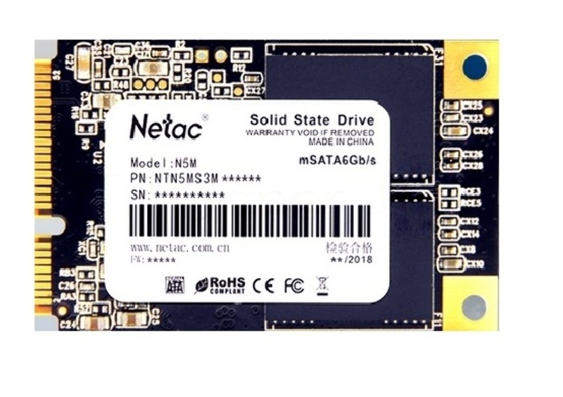 Накопитель SSD Netac N5M, 2048GB, mSATA, R/W 545/500
