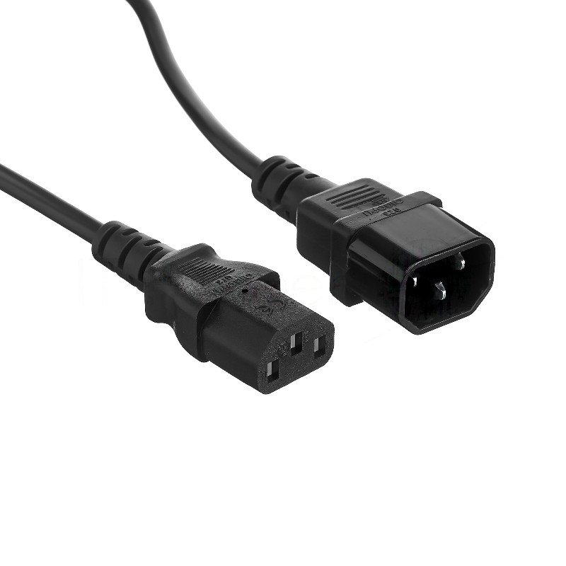Кабель монитор-компьютер ExeGate EP280621RUS (UPS->уст-во) ExeGate Power EC-1P (С13->С14) VDE-250V-3*0,5-CU, 6A, 1м