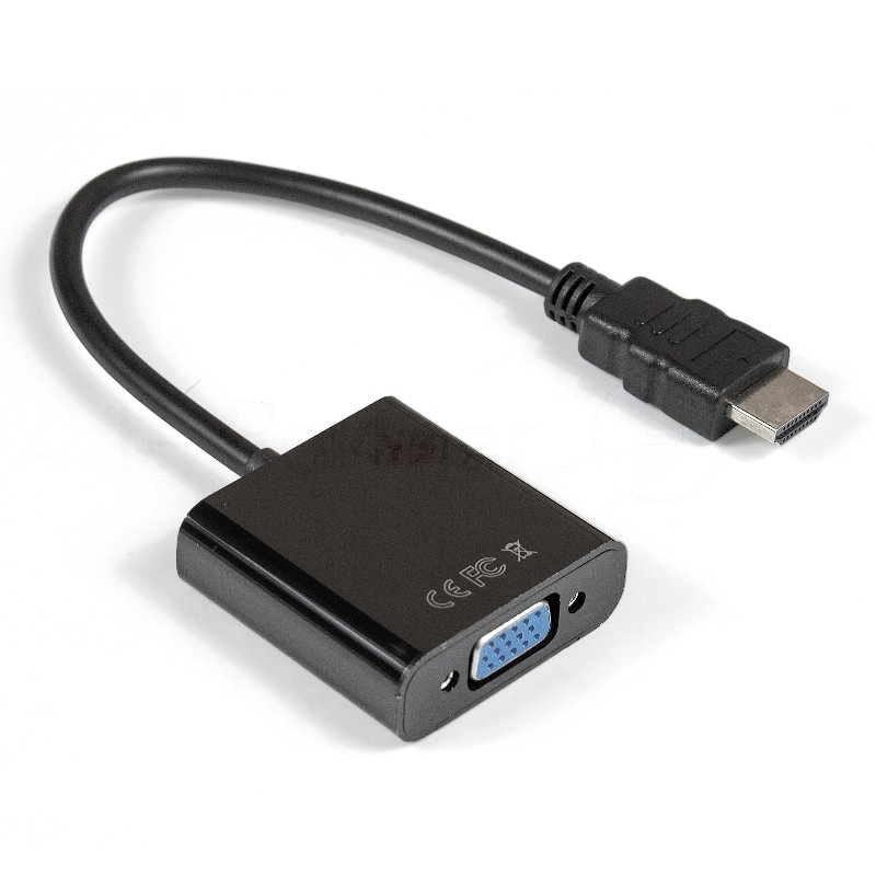 Кабель-переходник ExeGate EX284926RUS HDMI-VGA ExeGate EX-HDMIM-VGAF-0.15 (19M/15F, 0,15м)