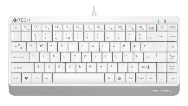 Клавиатура проводная A4Tech Fstyler FK11 USB белый