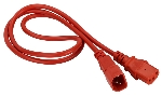 Шнур питания Lanmaster C13-C14, 3х0.75, 220В, 10А, красный, 2 метра
