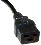 Шнур питания Lanmaster C19-C20, 3х1.5, 220В, 16А, черный, 2 метра