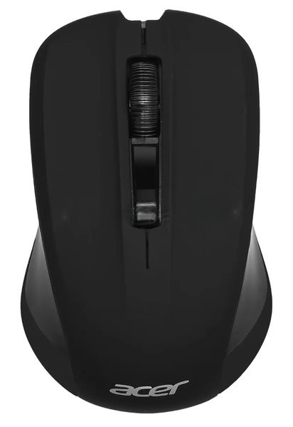 Мышь беспроводная Acer OMR010 черный, 1200 dpi, радиоканал, USB, кнопки - 3