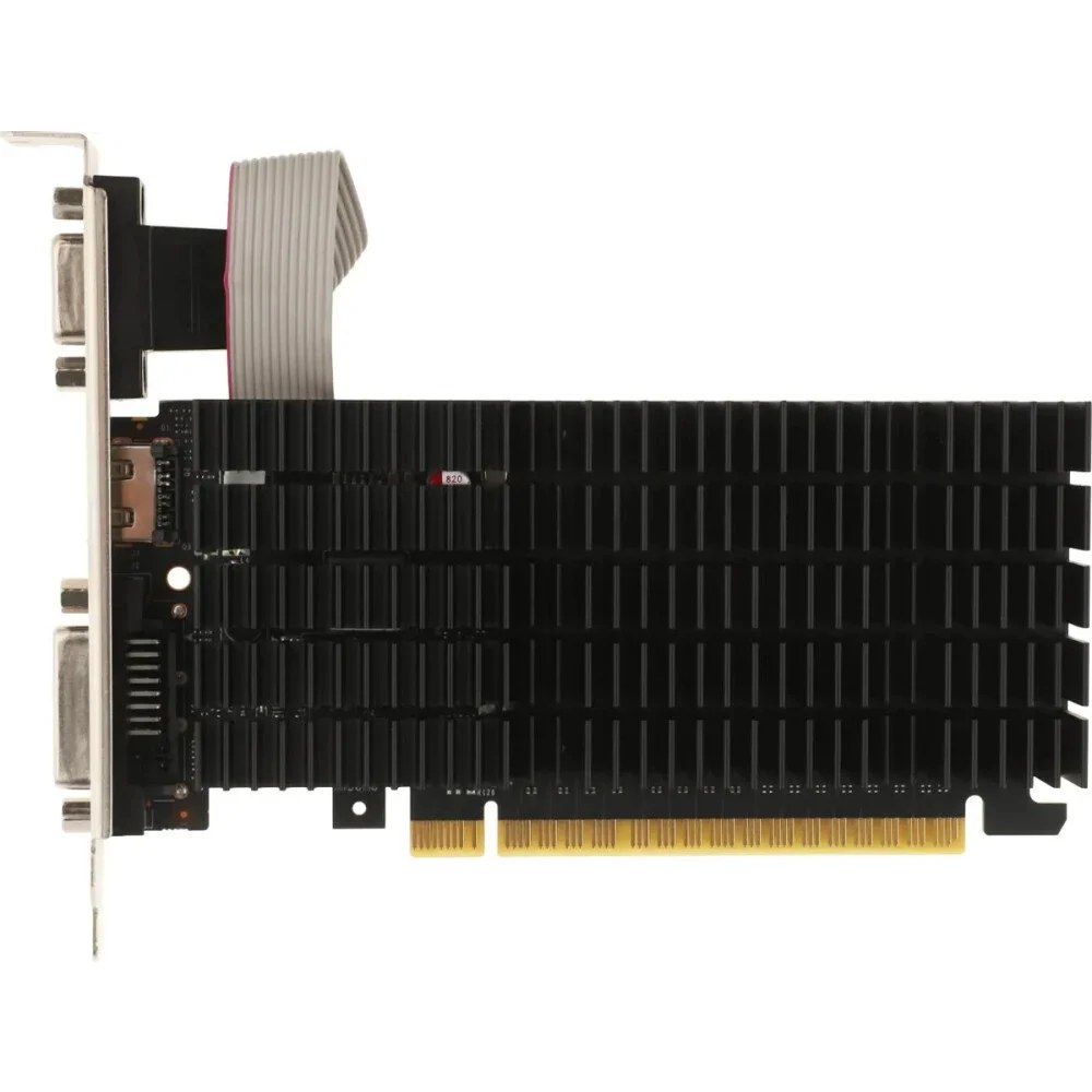 Видеокарта AFOX AF710-1024D3L5 GT710 1Gb DDR3 64BIT DVI HDMI VGA LP HEATSINK RTL