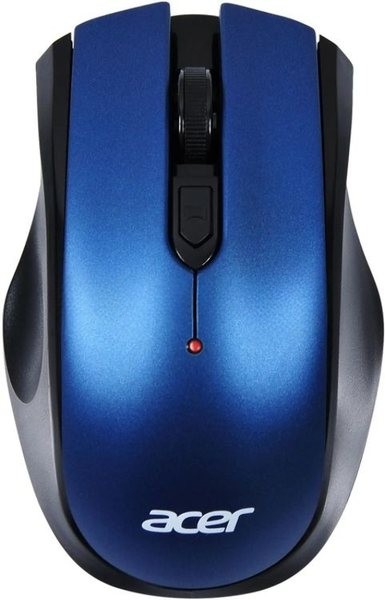 Мышь беспроводная Acer OMR031 черный/синий, 1600 dpi, радиоканал, USB, кнопки - 4