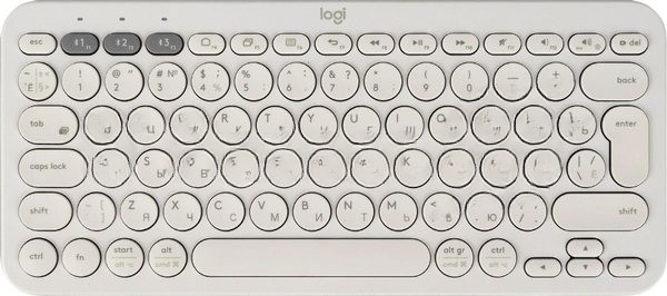 Клавиатура беспроводная Logitech K380, Bluetooth, белый
