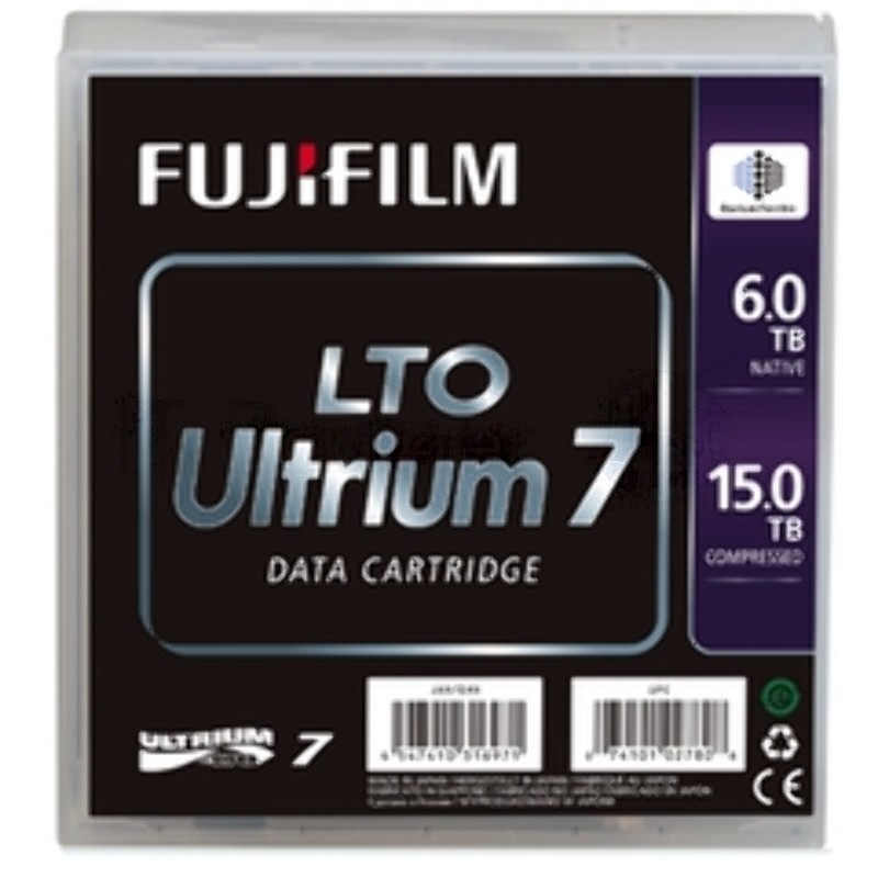 Ленточный накопитель Fujifilm Ultrium LTO7 RW 15TB (6Tb native) bar code labeled Cartridge (for libraries & autoloaders) (analog C7977A + Label)