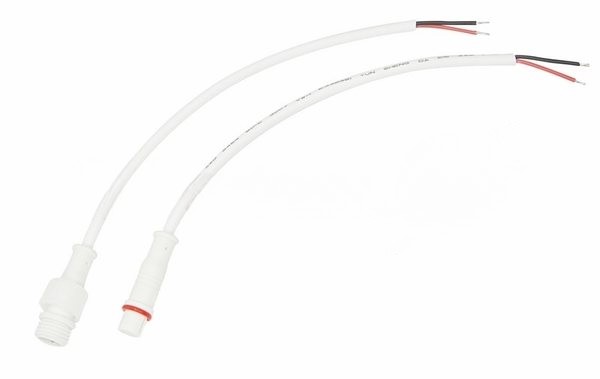 Соединительный кабель Rexant (2pin) герметичный (IP67) 2х0.35 мм² белый