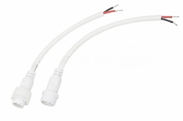 Соединительный кабель Rexant (2pin) герметичный (IP67) 2х1,0 мм² белый