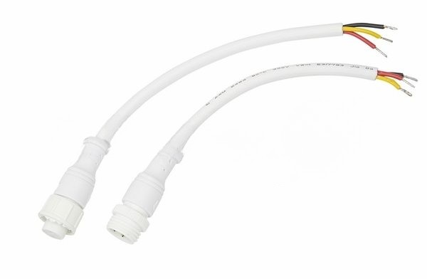 Соединительный кабель Rexant (3pin) герметичный (IP67) 3х0.5мм² белый