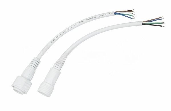Соединительный кабель Rexant (5pin) герметичный (IP67) 5х0.5мм² белый