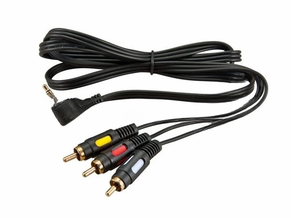 Шнур Rexant Стерео 3,5 мм 4C - 3 RCA 1,5 мeтра (GOLD)
