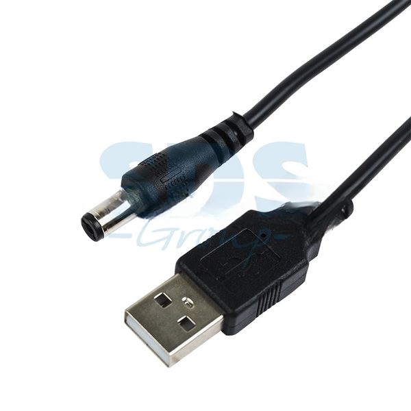Кабель Rexant USB штекер - DC разъем питание 2,1х5,5 мм, 1,5 м