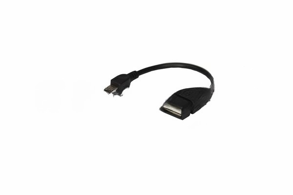 Кабель USB Rexant OTG micro USB на USB шнур 0.15 м черный