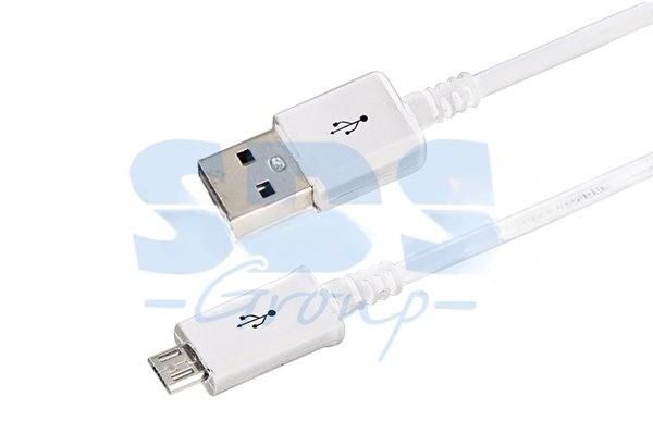 Кабель Rexant microUSB длинный штекер 1 м белый