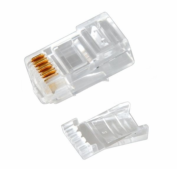 Разъем Rexant RJ-45(8P8C) под витую пару, UTP, категория 6, с вставкой