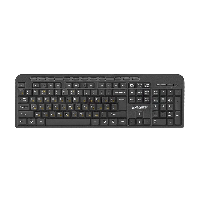 Клавиатура проводная ExeGate Multimedia Professional Standard LY-500M (EX286177RUS) проводная, USB, черный