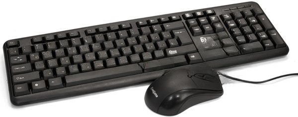 Комплект клавиатура+мышь ExeGate Professional Standard Combo MK120 проводной, USB, 1000 DPI, чёрный