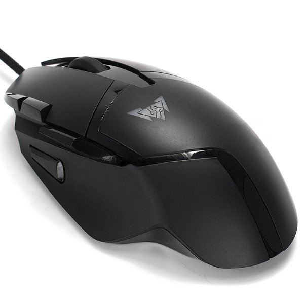 Мышь проводная Crown CMGM-901 черный, 4800 dpi, USB, кнопки - 8