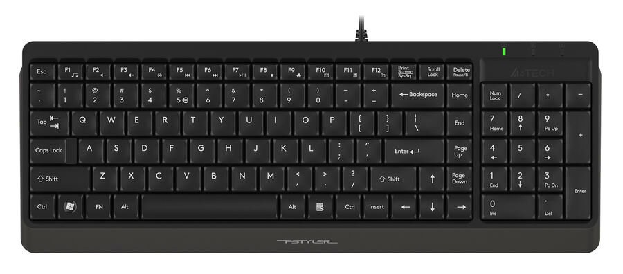 Клавиатура проводная A4Tech Fstyler FK15, USB, черный