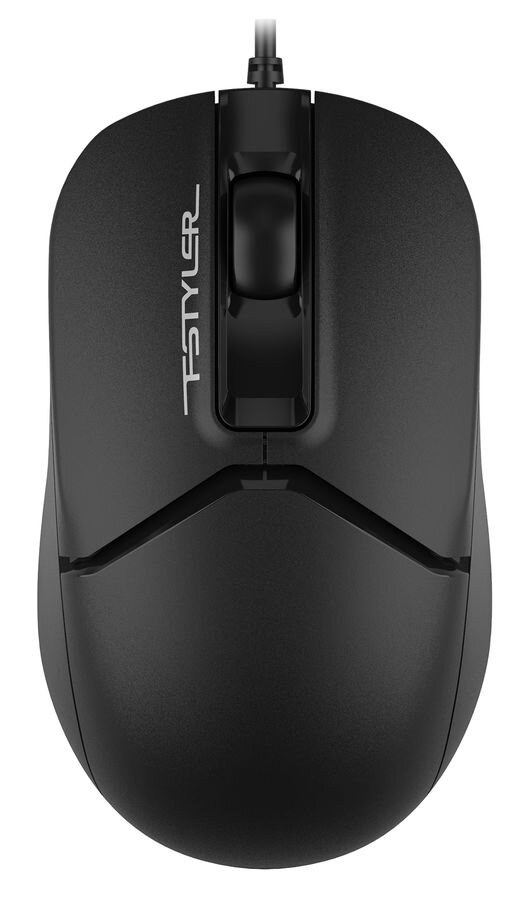 Мышь проводная A4Tech Fstyler FM12S черный, 1200 dpi, USB Type-A, кнопки - 3