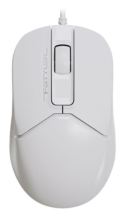 Мышь проводная A4Tech Fstyler FM12 белый, 1000 dpi, USB Type-A, кнопки - 3