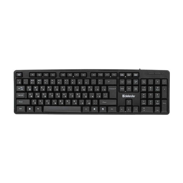 Клавиатура проводная Defender Next HB-440 RU, USB, черный