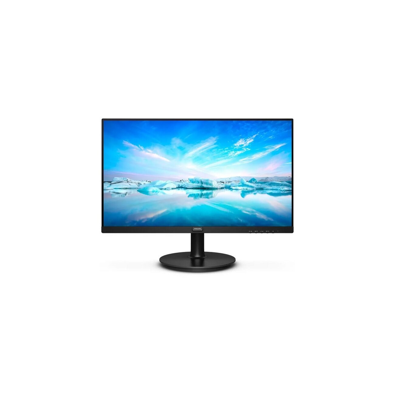 Монитор 21.5" Philips 222V8LA (00/01) VA 1920x1080, 75 Гц, 4 мс, 16:9, 250 кд/м2, 1xHDMI, 1xDP, 1xVGA, 1x3.5 мм, черный