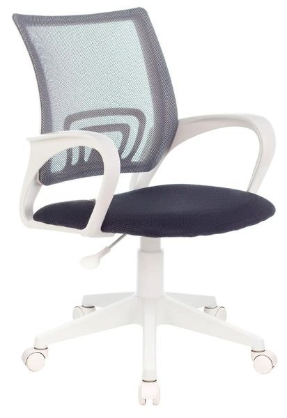 Кресло Бюрократ CH-W695NLT TW-04 TW-12 темно-серый, сетка/ткань, 120 кг, механизм качания