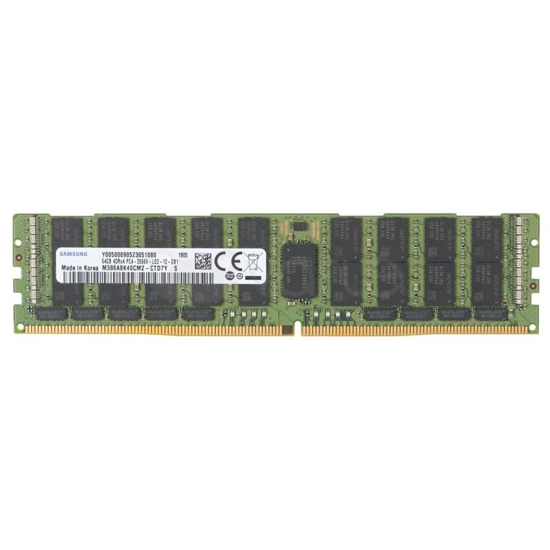 Оперативная память Samsung DDR4 64GB LRDIMM (PC4-25600) 3200MHz ECC Reg Load Reduced 1.2V M386A8K40DM2-CWELY