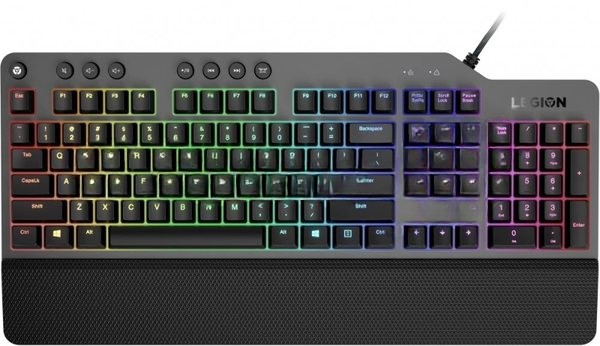 Клавиатура Lenovo Legion K500 RGB Mechanical проводная, USB Type-A, серый