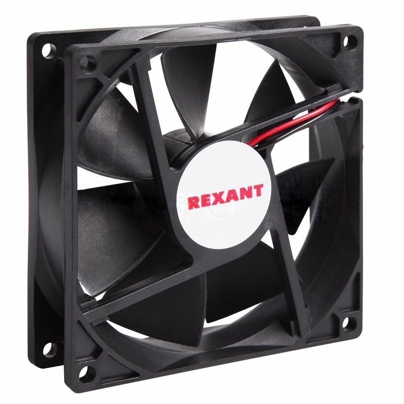 Вентилятор корпусной Rexant RX 9225MS, 92 мм, 2500 об/мин, 30 дБ, 2 pin, без подсветки