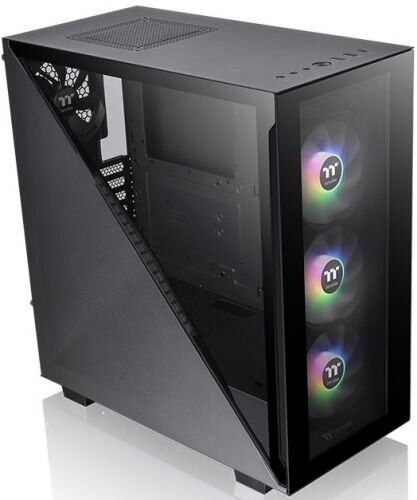 Компьютерный корпус Thermaltake Divider 300 TG ARGb черный без БП ATX 2x120мм 2xUSB 3.0 audio front door bott PSU
